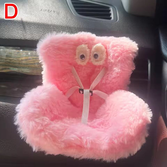 new 15-17cm doll Seat Labubu Doll Safety Seat Cute Doll Air Outlet Aromatherapy decoration high-grade Car Interior Decoration